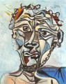 Tete d Man 3 1971 cubist Pablo Picasso